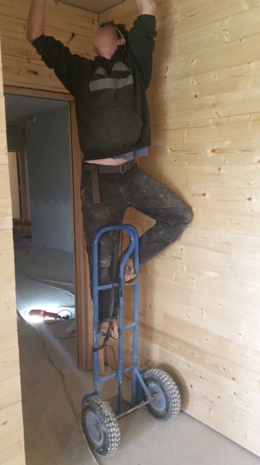 Unicycle training came in handy.